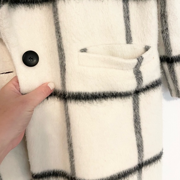 Anthropologie Elevenses Window Pane Car Coat - Picture 6 of 9